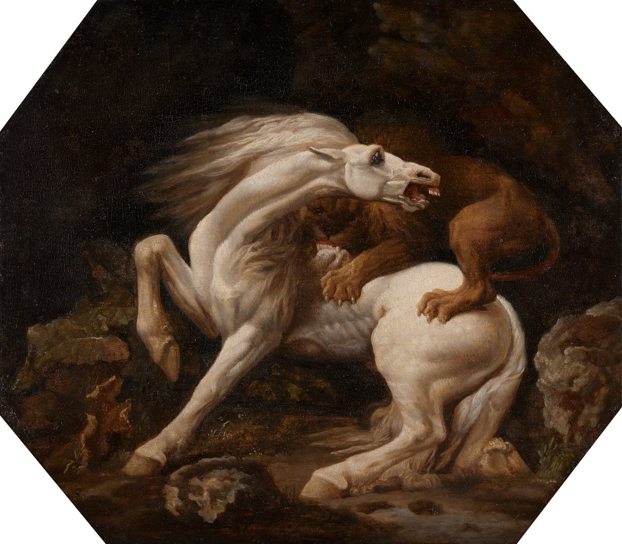 Cavalo atacado por um Leão (Episódio C) de George Stubbs