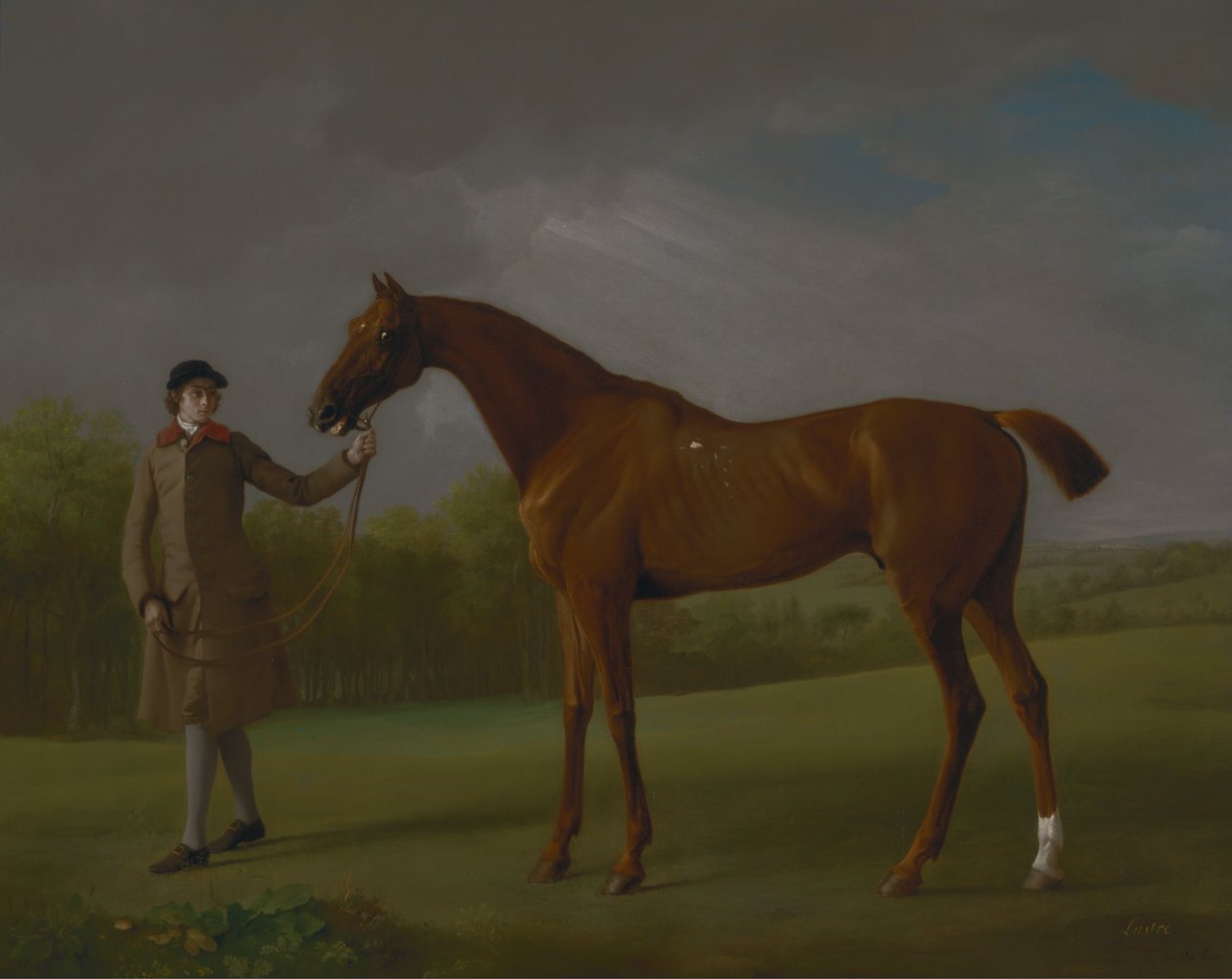Lustre, segurado por um Noivo de George Stubbs