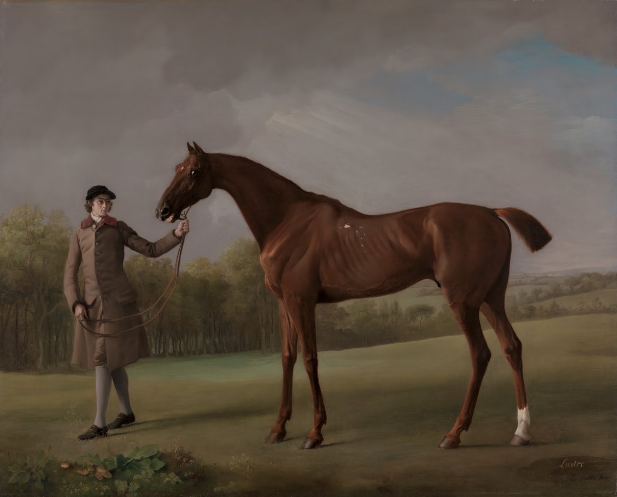Lustre, realizada por um noivo, ca. 1762. de George Stubbs