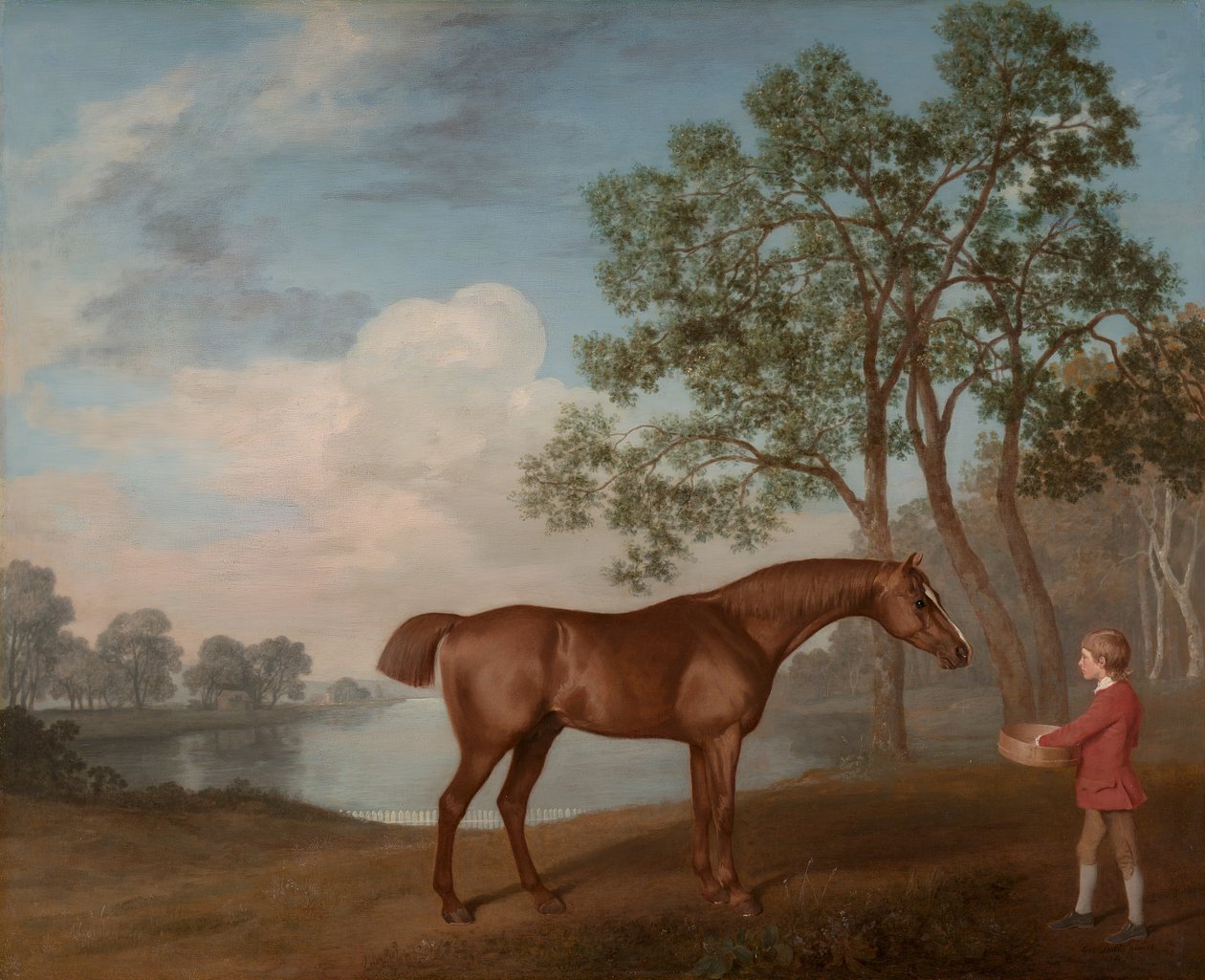 Abóbora com um cavalariço, 1774. de George Stubbs