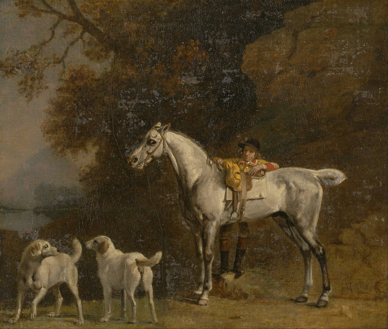 Estudos para ou após o The 3rd Duke of Richmond com o Charleton Hunt de George Stubbs