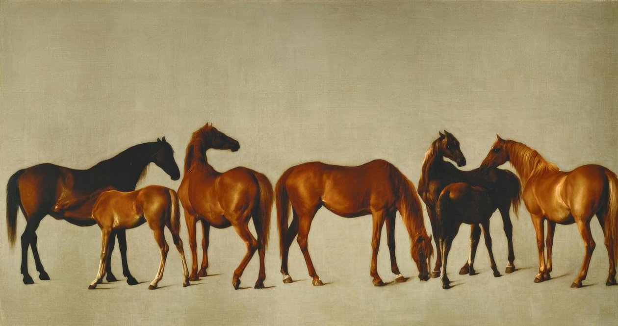 Éguas com recheios de George Stubbs