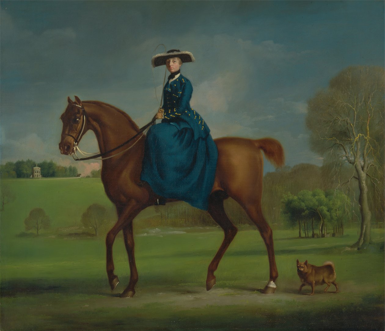 A Condessa de Coningsby no Traje da Charlton Hunt, ca. 1760. de George Stubbs