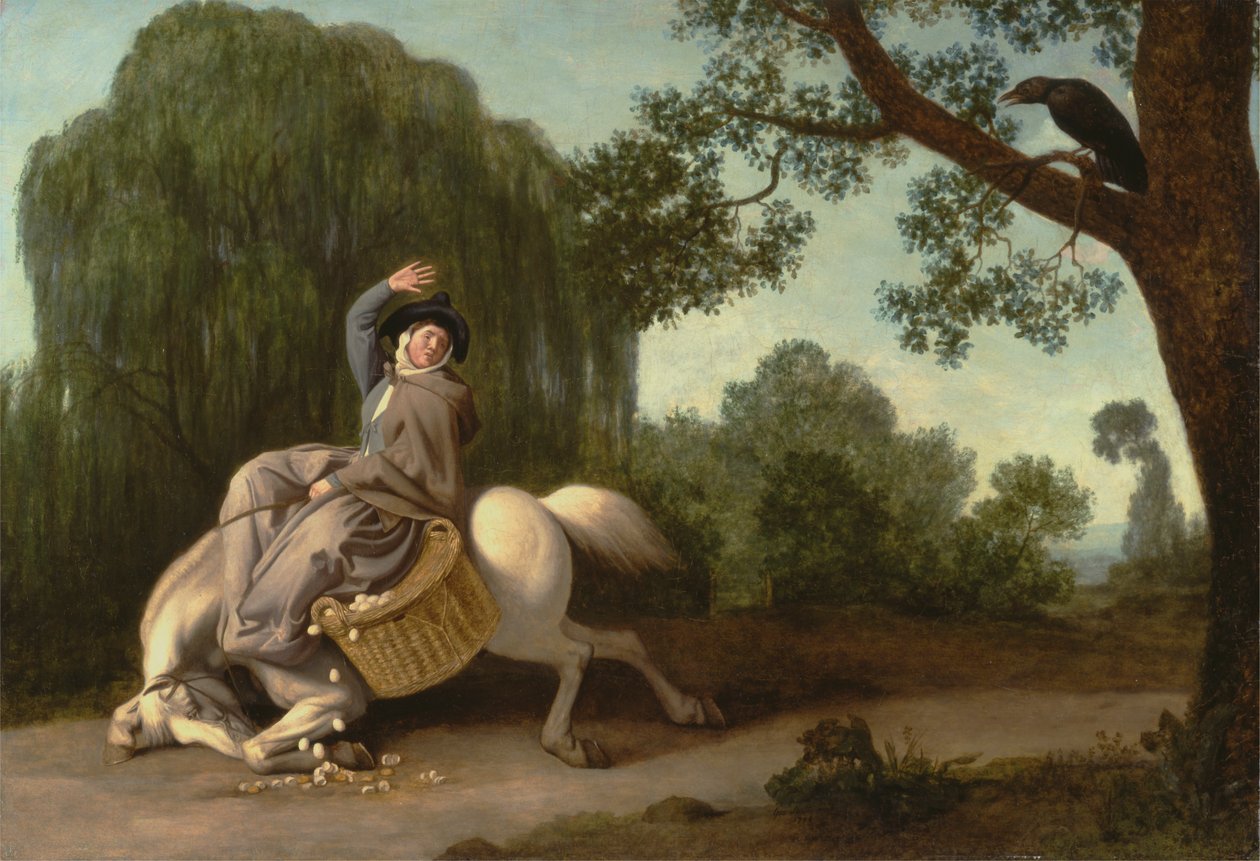 A Mulher do Agricultor e o Corvo de George Stubbs