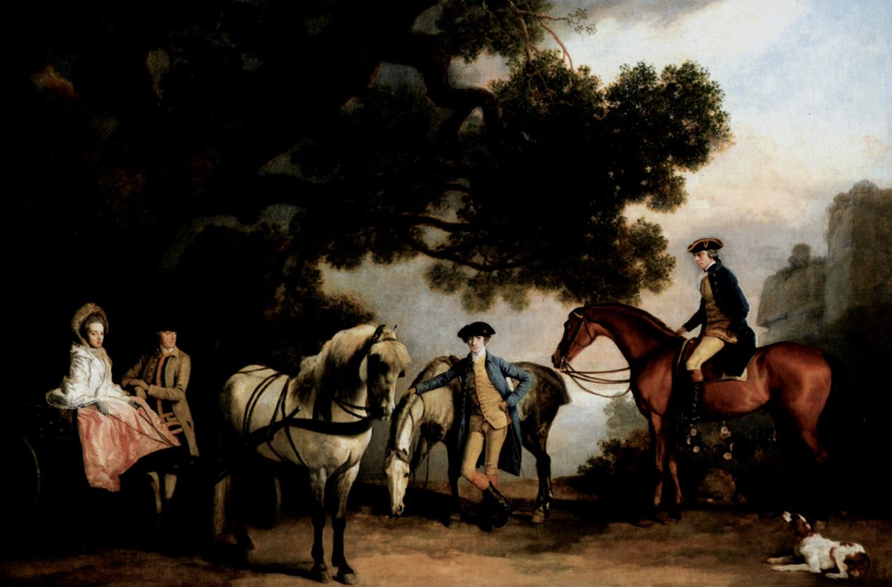 As famílias Milbanke e Melbourne de George Stubbs