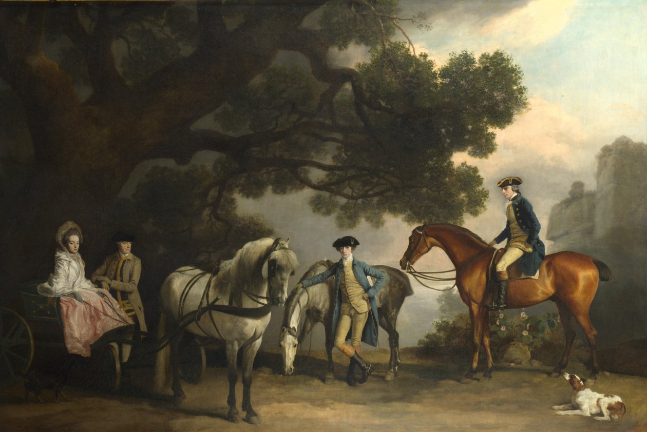 As famílias Milbanke e Melbourne, ca 1769 de George Stubbs