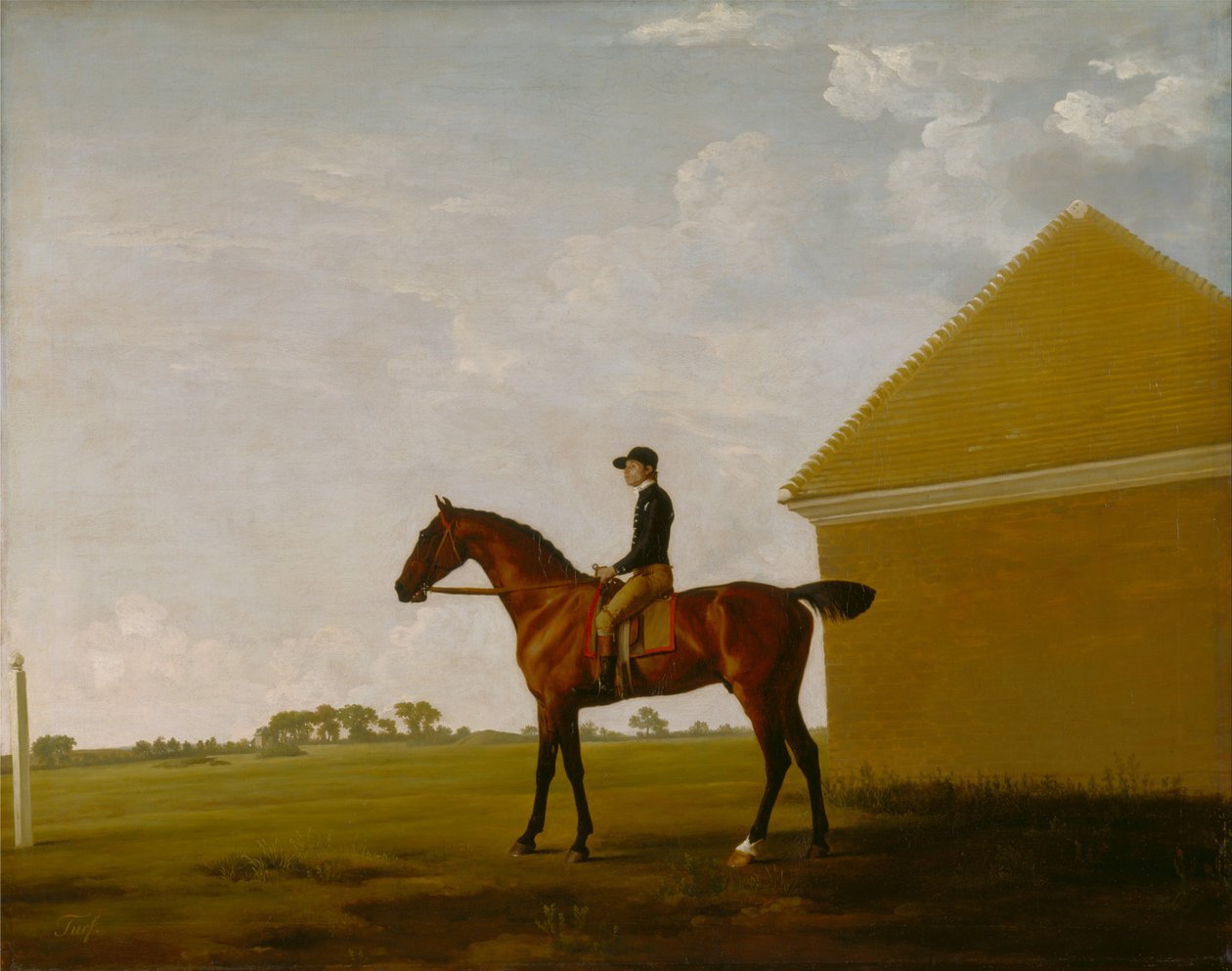 Turf, com Jockey up, em Newmarket de George Stubbs