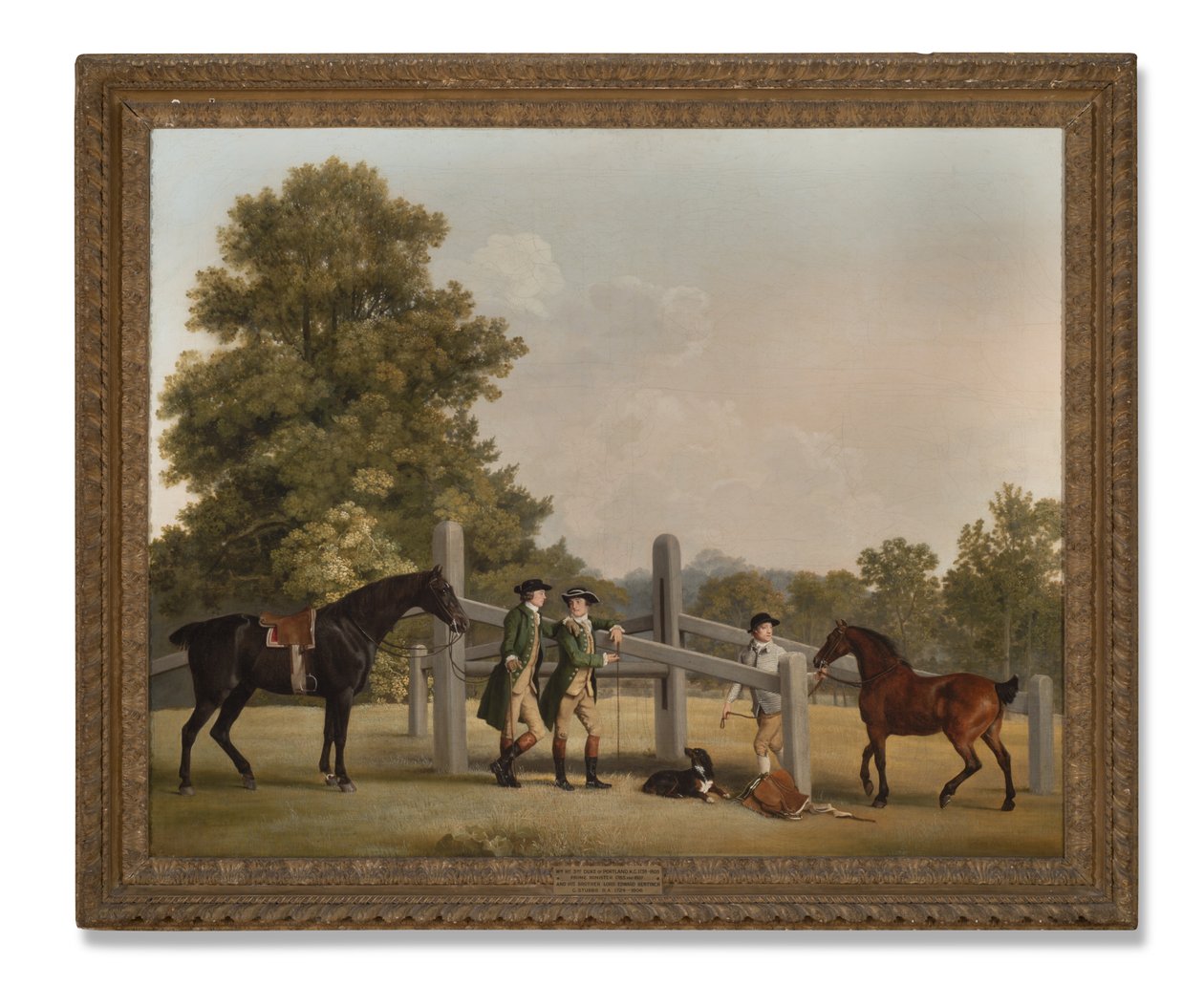 William Henry Cavendish-Bentinck, 3º Duque de Portland e seu irmão mais novo Lord Edward, 1767-68 de George Stubbs
