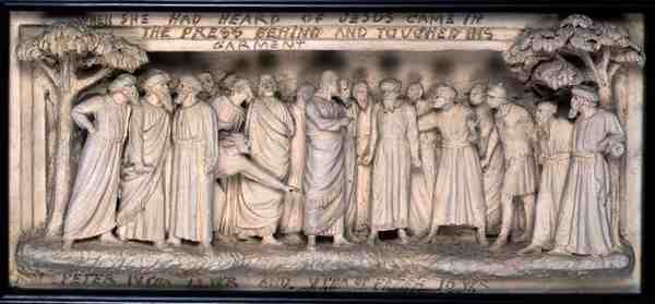 The Hem of the Garment, c.1875 (terracota) de George Tinworth