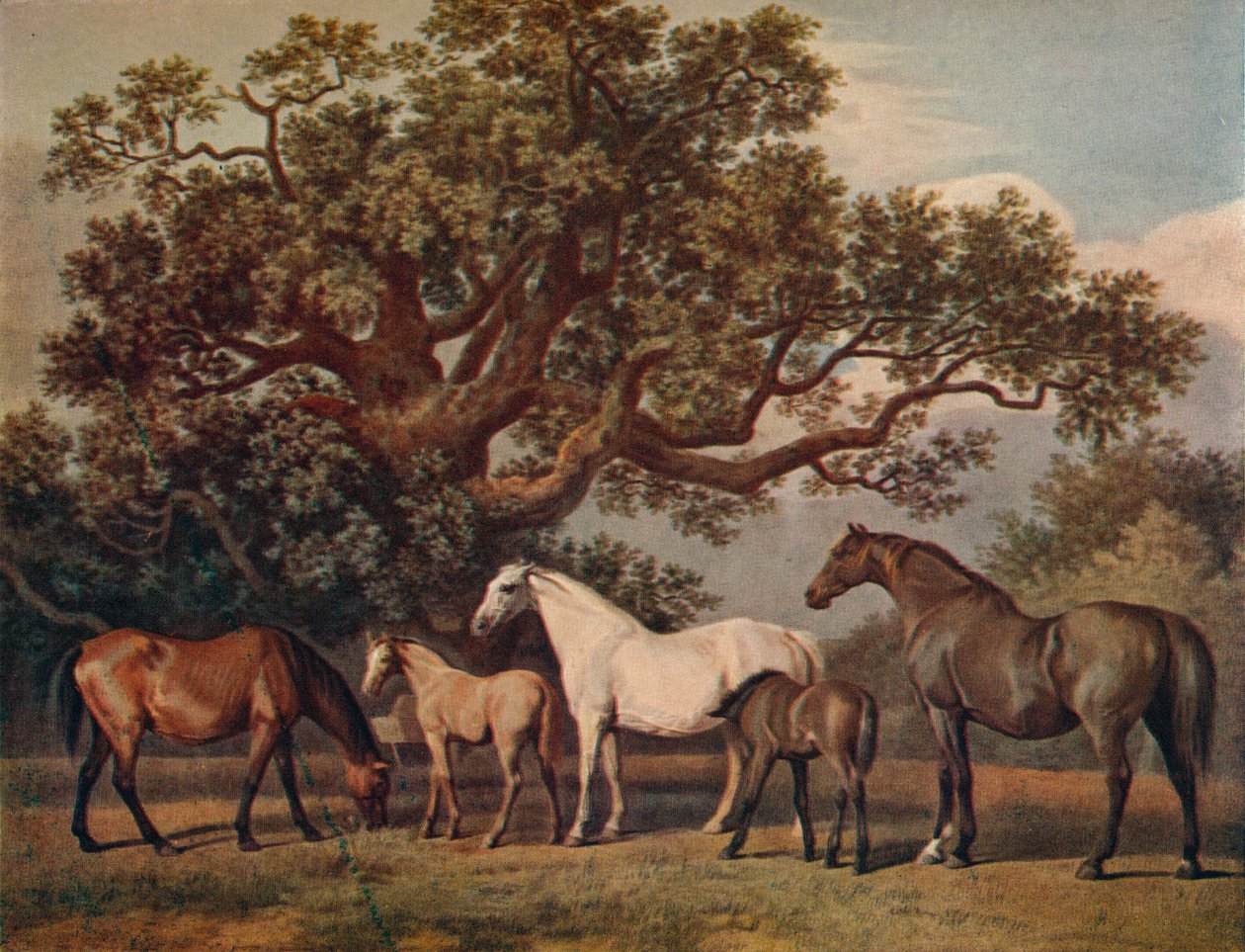 Éguas de ninhada e potros, final do século XVIII, 1922 de George Townley Stubbs