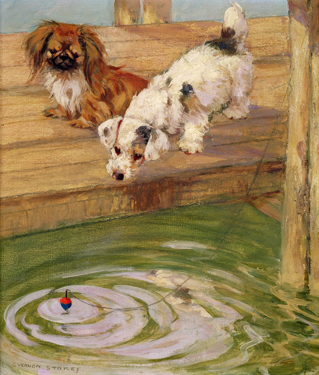 Um Peke e um Terrier de George Vernon Stokes