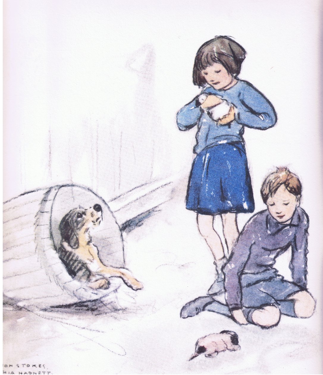 Vicky e Bill estavam muito entusiasmados, de Mudlarks publicado pela Collins de George Vernon Stokes