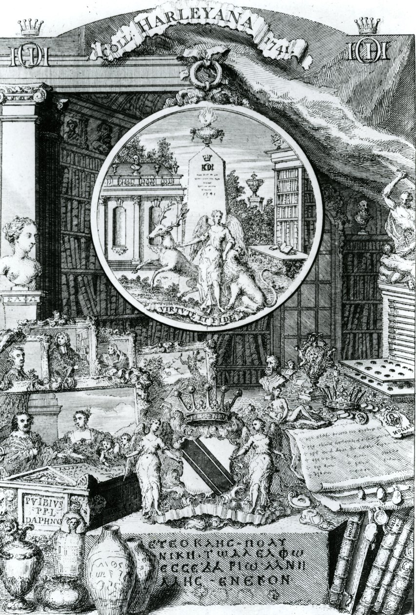 Folheto do Lorde Harley, 1741 de George Vertue