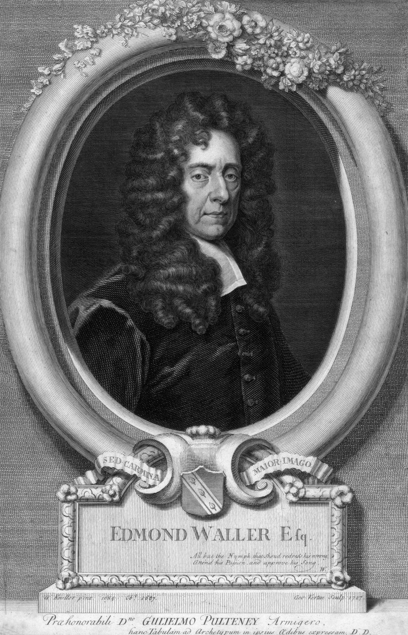 Edmond Waller, poeta inglês do século XVII de George Vertue