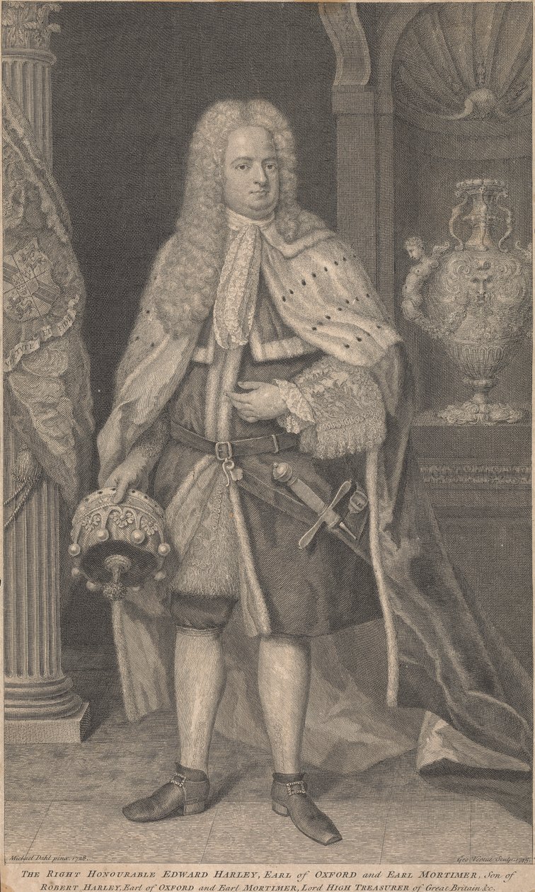 Edward Harley, 2º Conde de Oxford e Conde de Mortimer de George Vertue