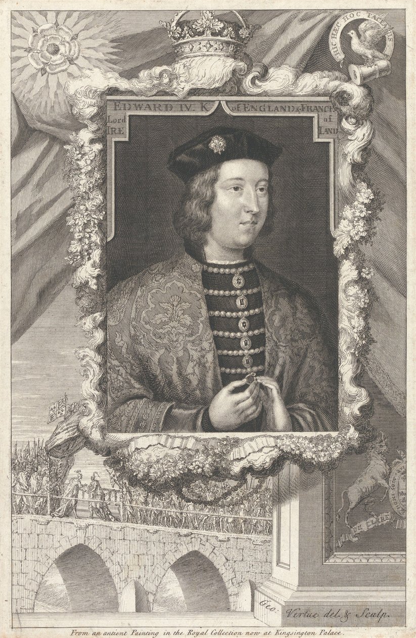 Eduardo IV, rei de Inglaterra e de França, senhor da Irlanda de George Vertue