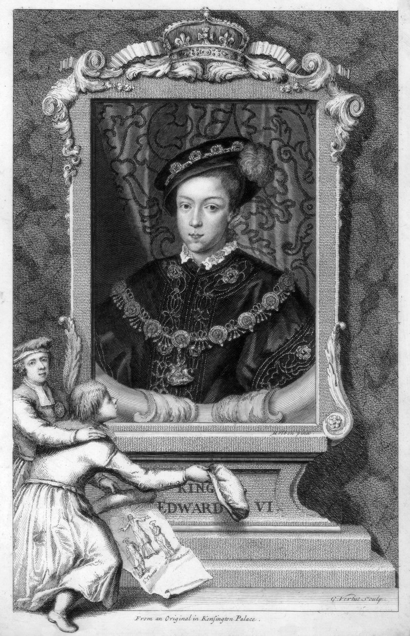 Eduardo VI, rei da Inglaterra, século XVIII. de George Vertue
