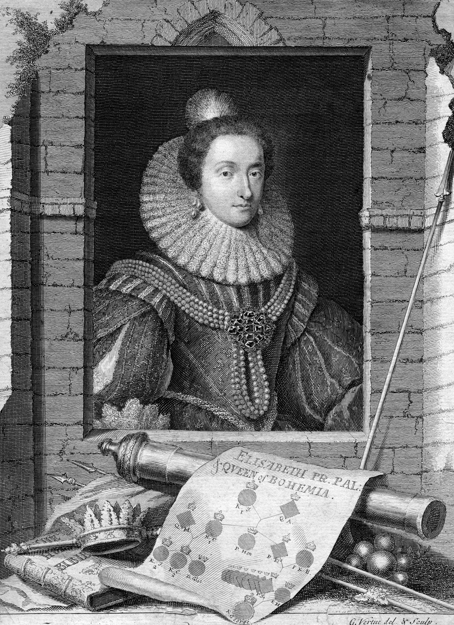 Elizabeth of Bohemia, c1700-1750. de George Vertue