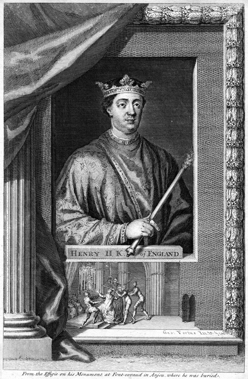 Henrique II, rei da Inglaterra, século XVIII. de George Vertue