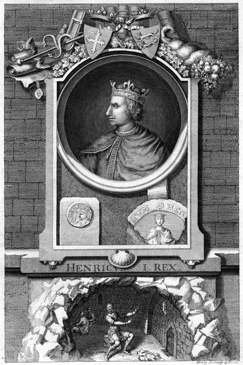 Henrique I, rei da Inglaterra. de George Vertue