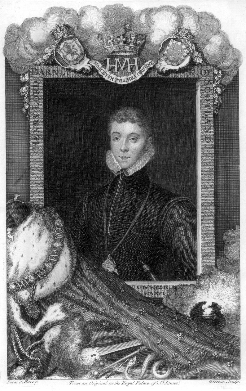 Henry Stewart, Lord Darnley, rei consorte de Maria, rainha dos escoceses, século XVIII. de George Vertue