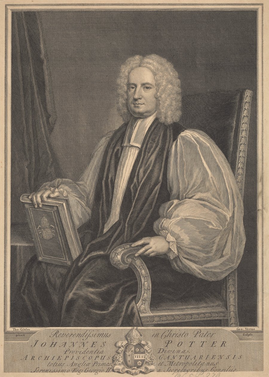 Johannes Potter, Archiepiscopus Cantuariensis de George Vertue
