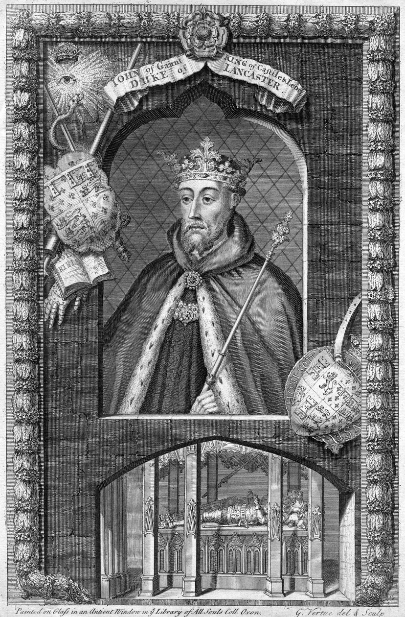 João de Gaunt, 1º Duque de Lancaster, século XVIII. de George Vertue