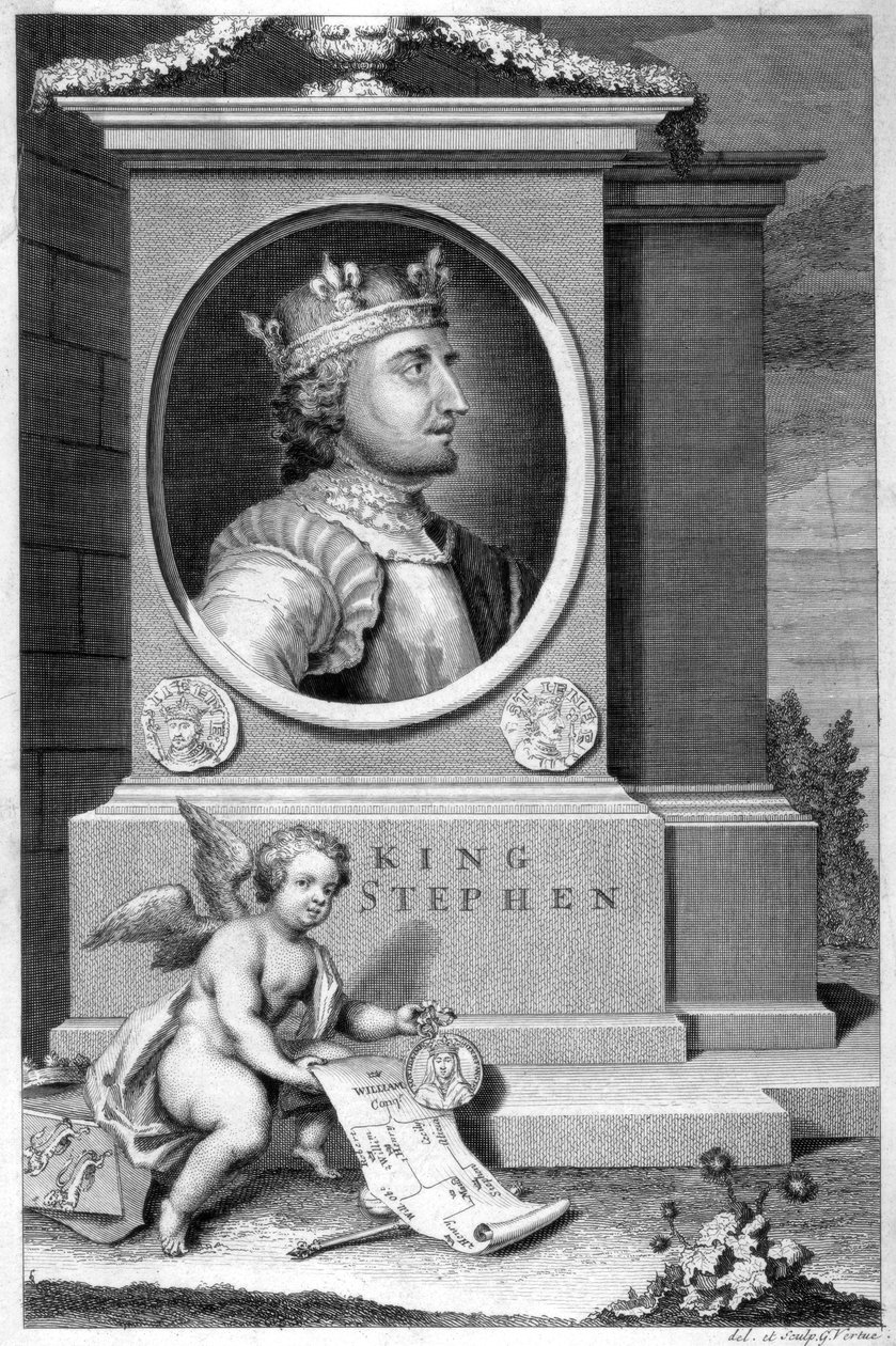 Rei Estêvão 1096-1154, século XVIII. de George Vertue