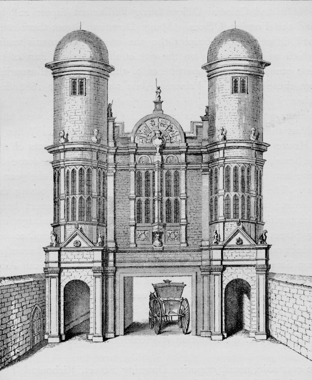 King Street Gate, Westminster, c1725 1911 de George Vertue