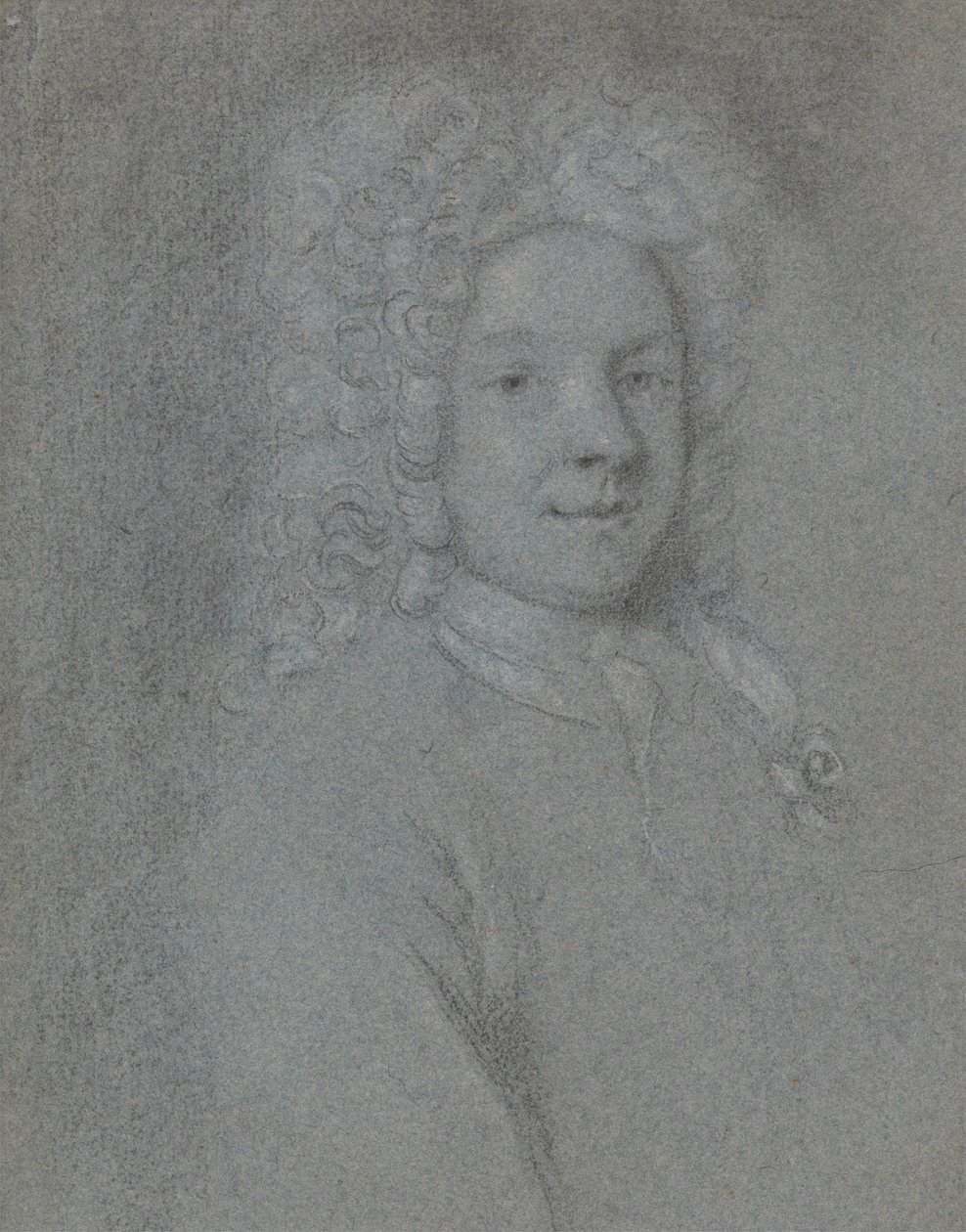Retrato de John Dixon, Virado à Direita de George Vertue