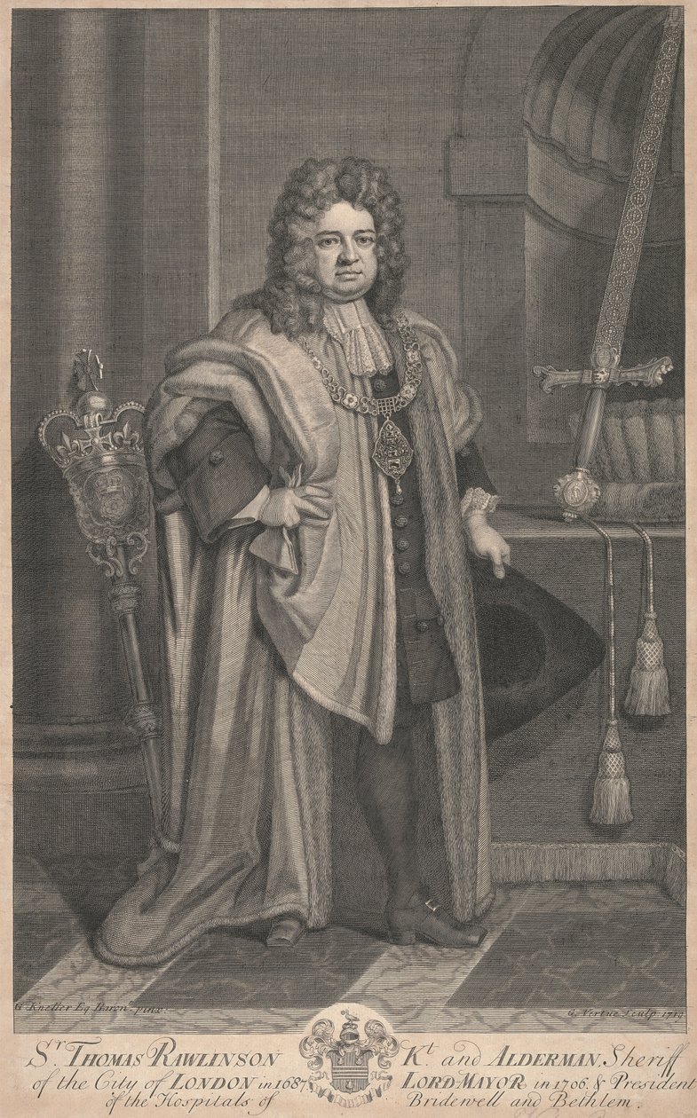 Sir Thomas Rawlinson de George Vertue