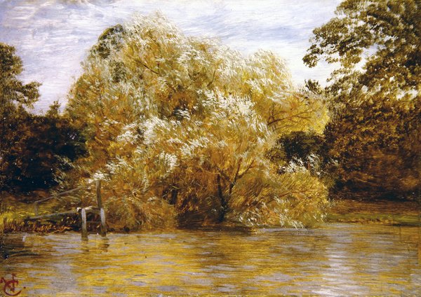 Antes da Tempestade, Abingdon (óleo sobre painel) de George Vicat Cole