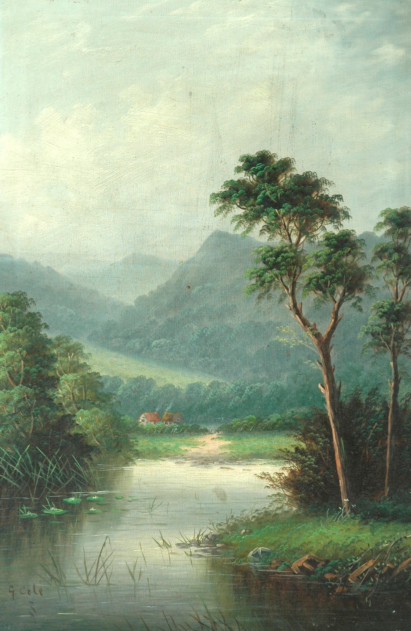 Paisagem, 1801 de George Vicat Cole