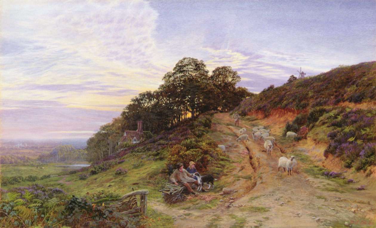 Pitch Hill perto de Ewhurst de George Vicat Cole
