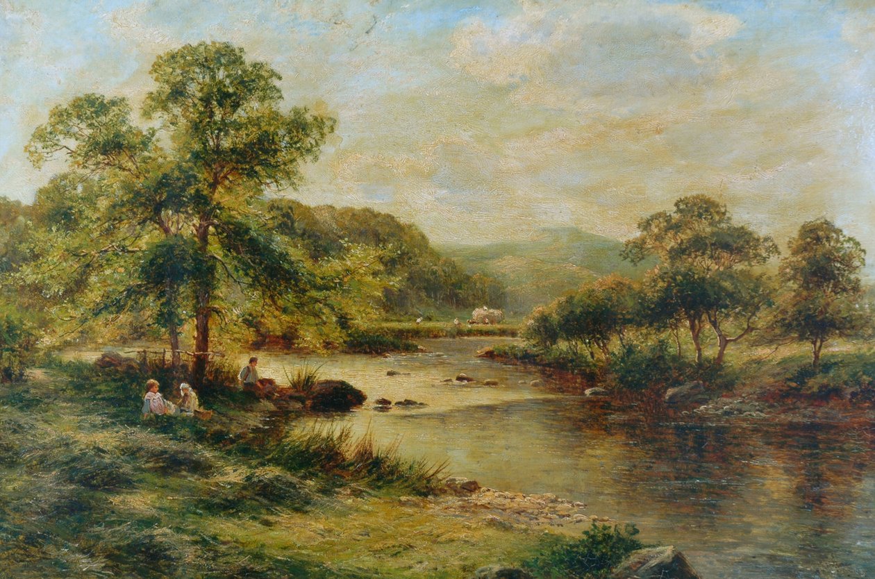 Os vales de Derbyshire, 1891 de George Vicat Cole