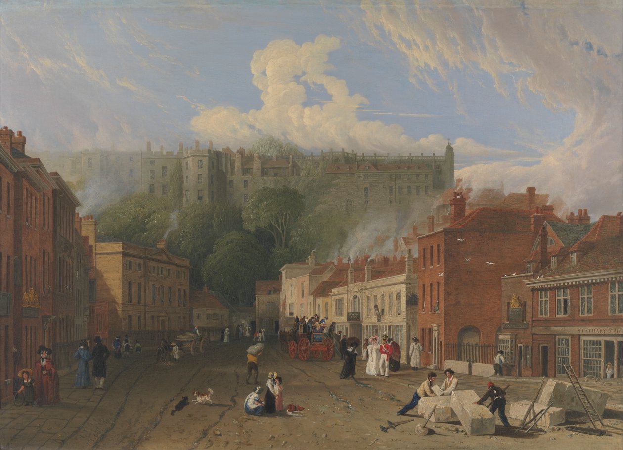 A View of Thames Street, Windsor de George Vincent