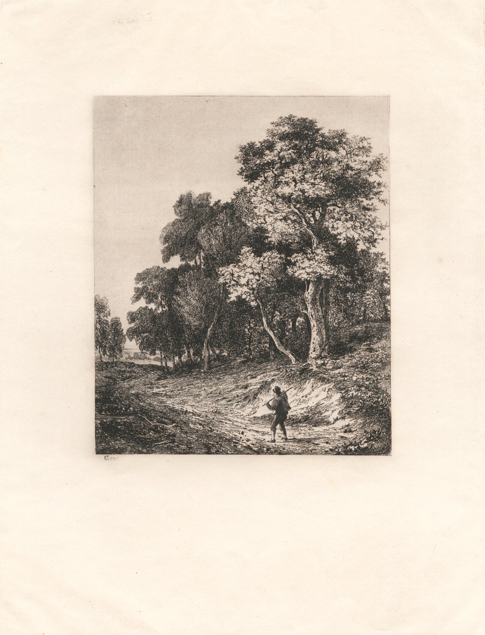 Paisagem, Anel de homem sobre os ombros de George Vincent