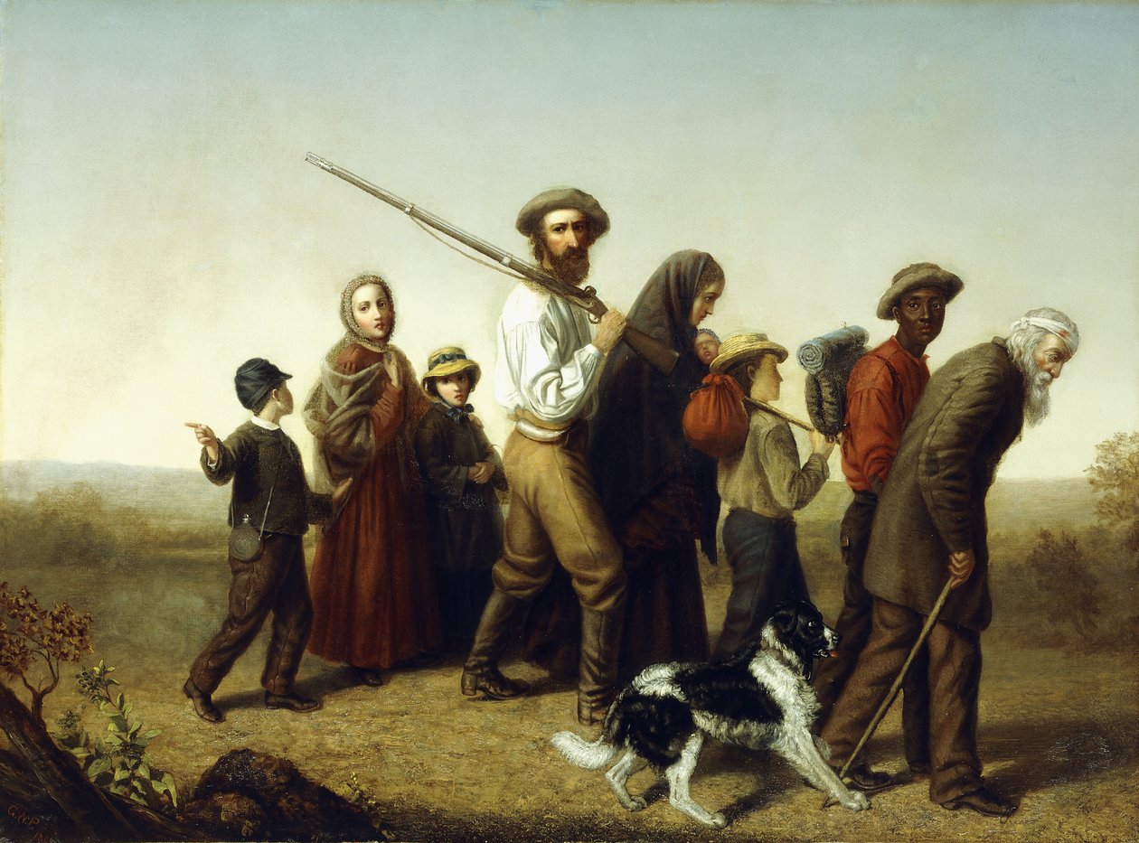 Refugiados da União, 1865 de George W. Pettit