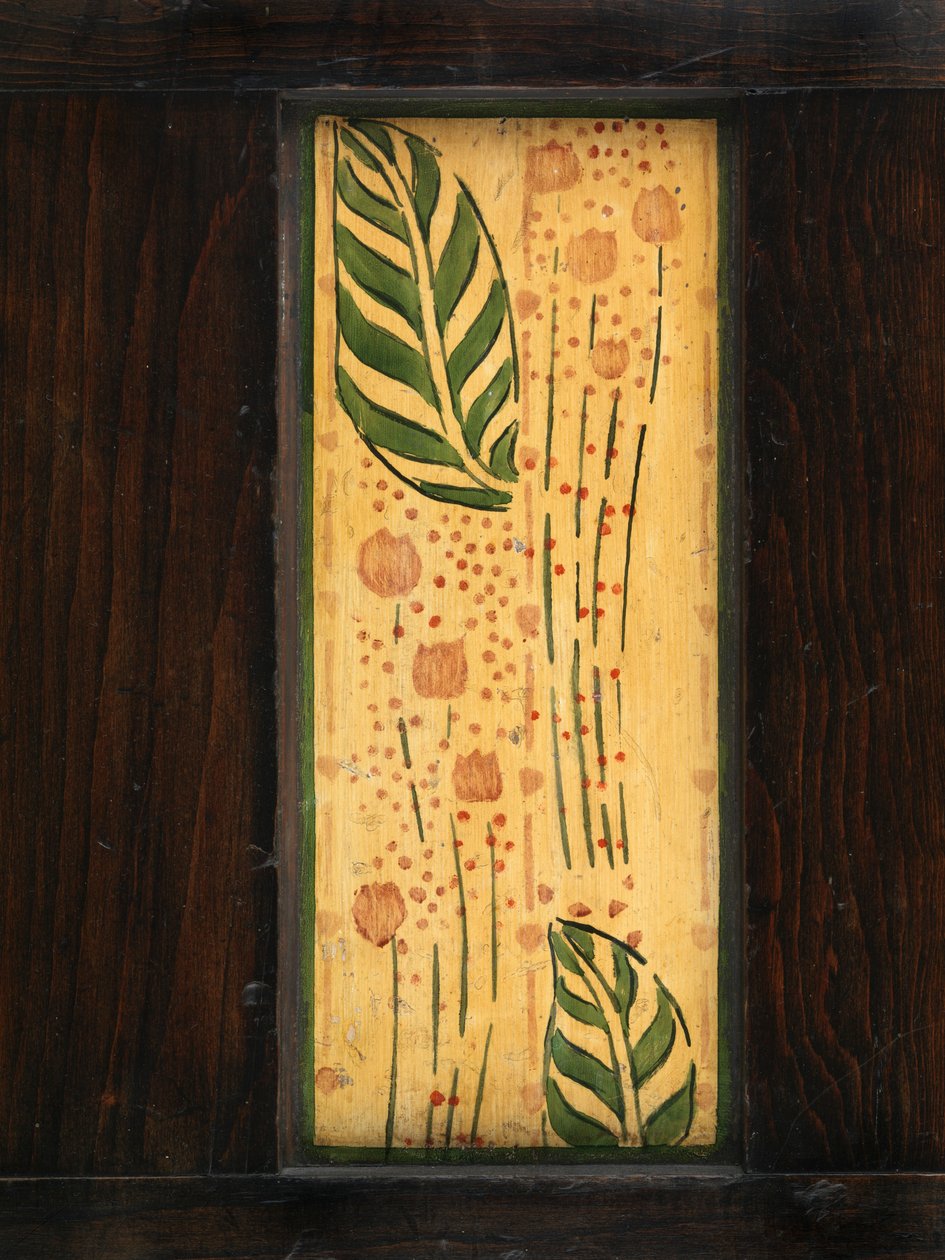Painel decorativo de parede (carvalho pintado) de George Walton