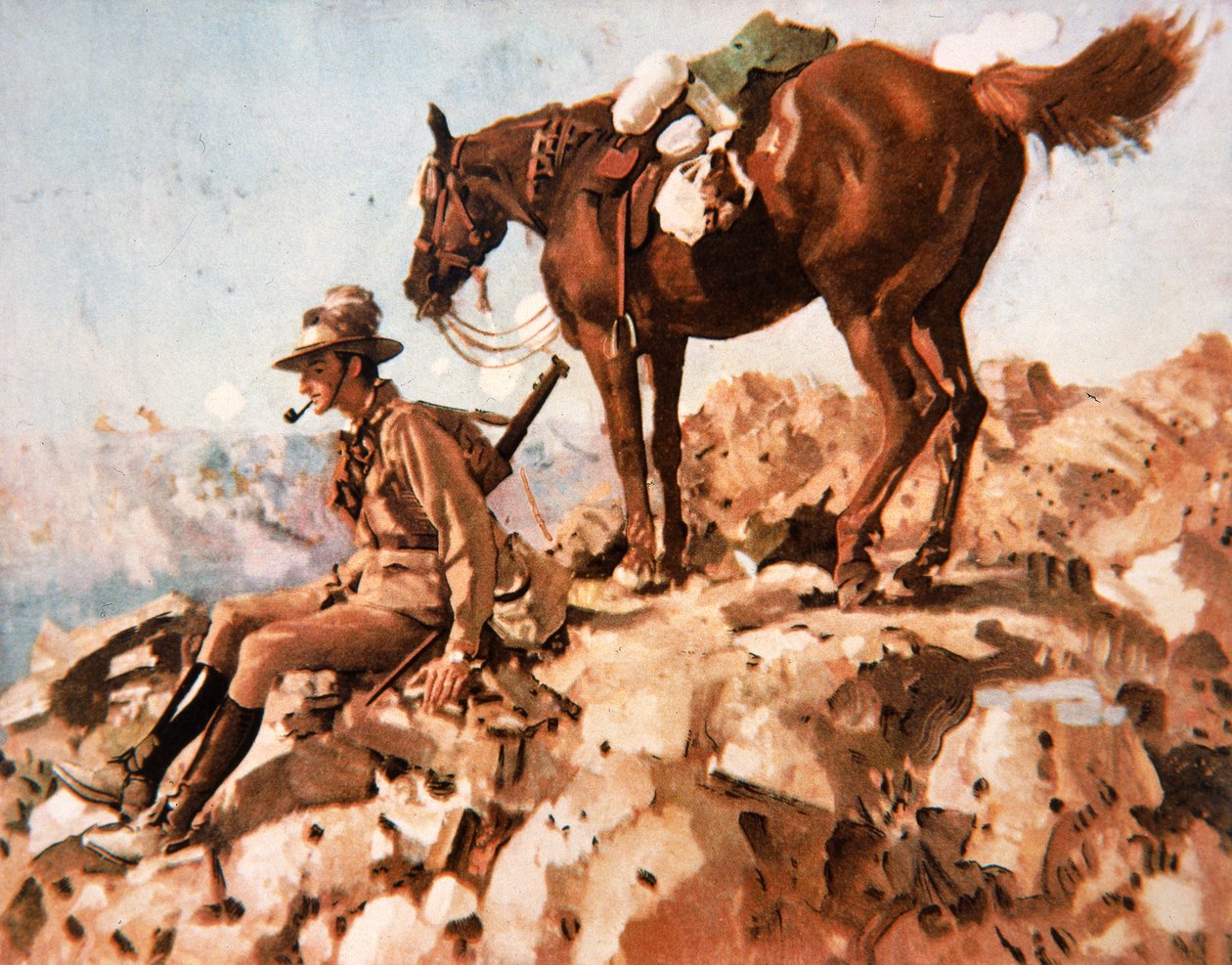 Cavaleiro da Luz Australiano, Campanha do Deserto de Allenby de George Washington Lambert