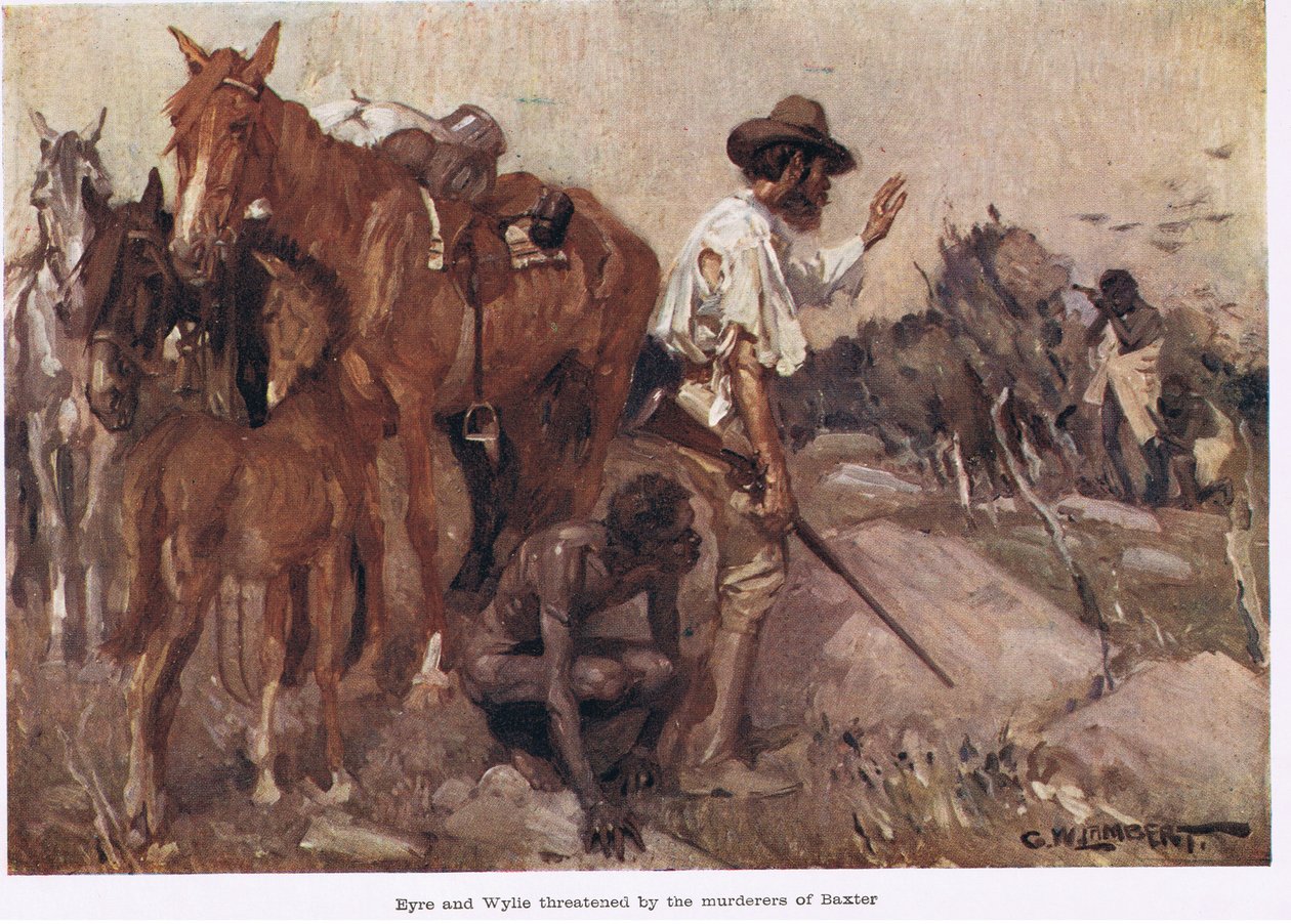 Eyre e Wylie ameaçados de George Washington Lambert