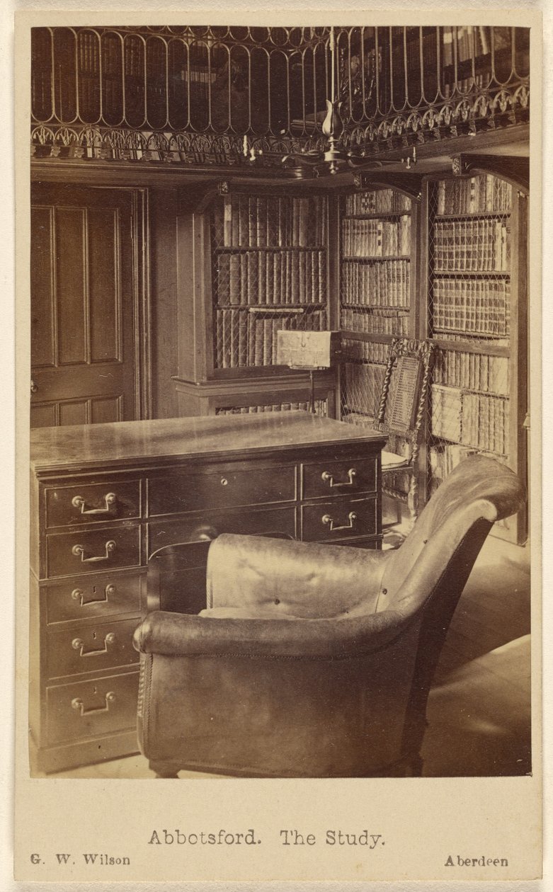 Abbotsford. O gabinete de trabalho. de George Washington Wilson