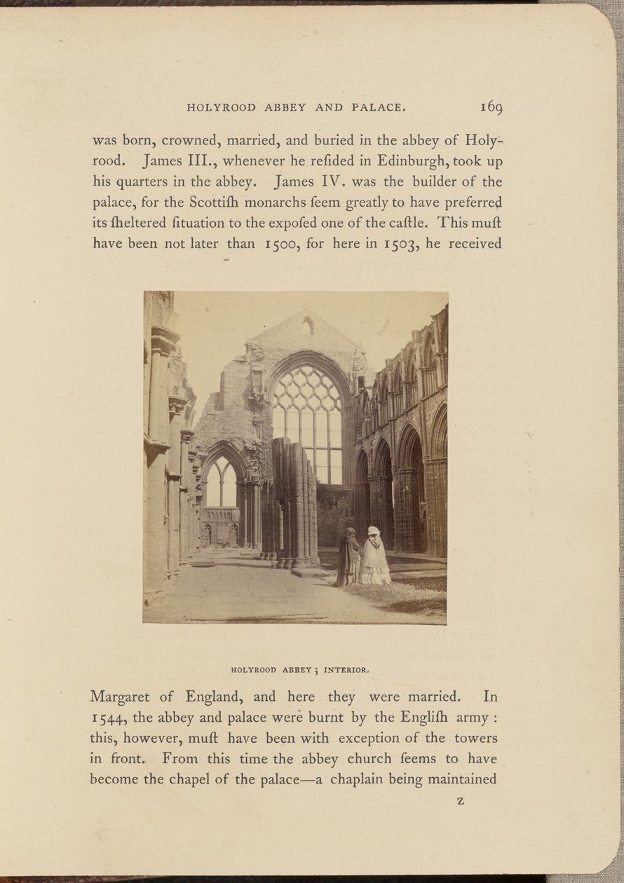 Abadia de Holyrood; Interior de George Washington Wilson