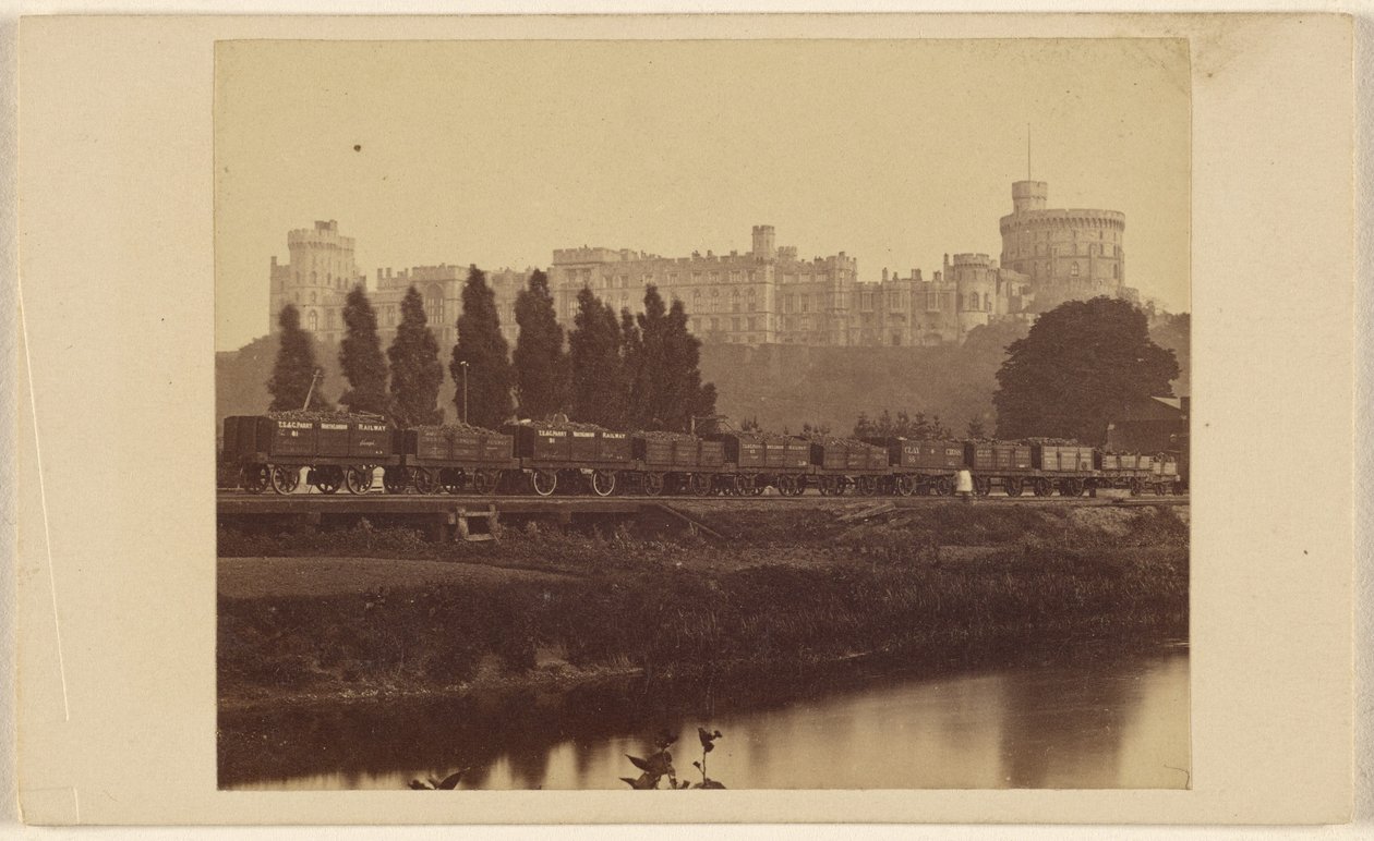 Castelo de Windsor, visto do rio Tamisa de George Washington Wilson