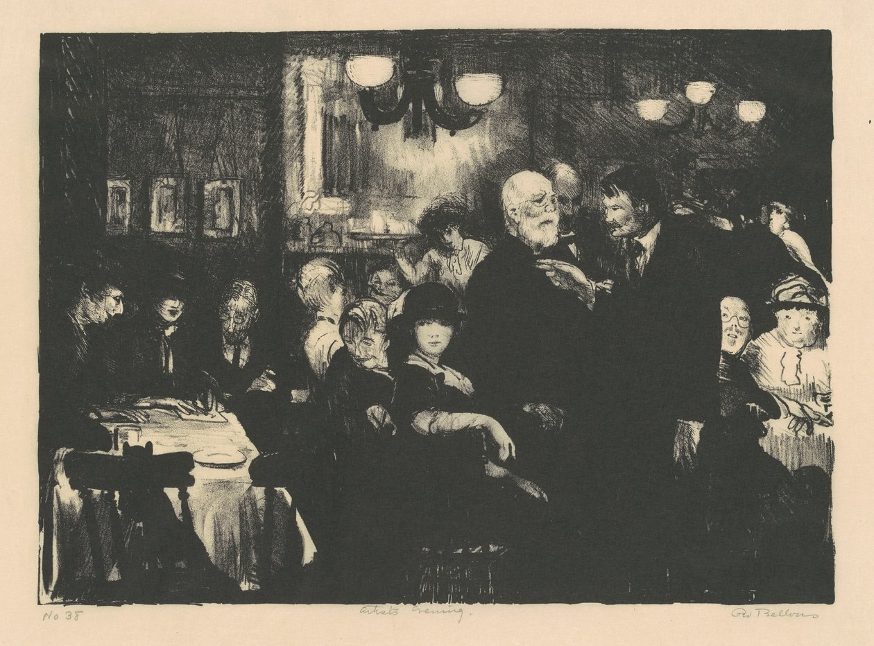 Noite dos Artistas de George Wesley Bellows