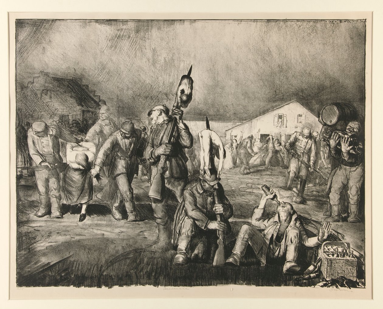Bacanal (primeira pedra) de George Wesley Bellows