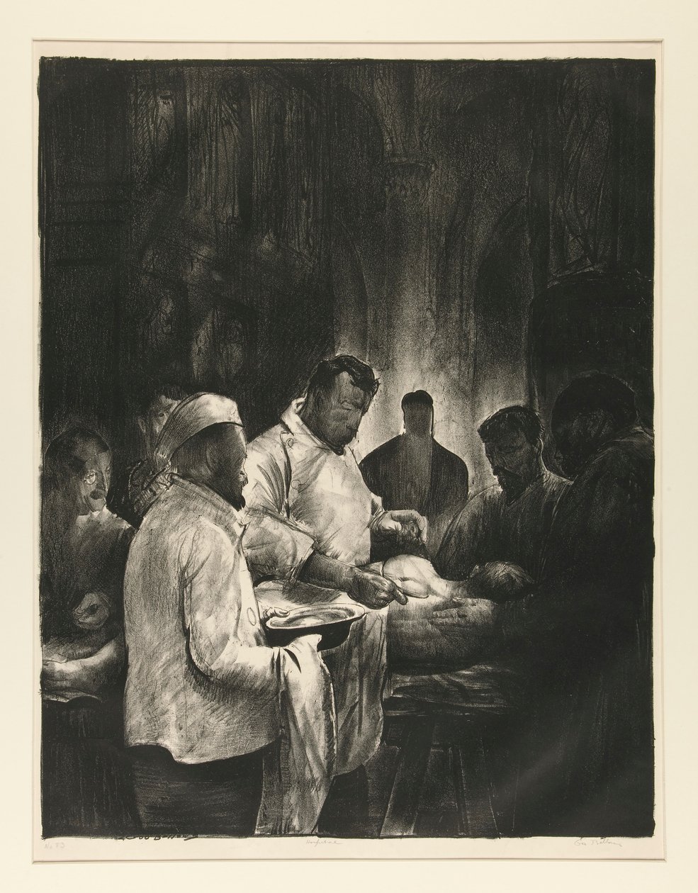 Hospital de Base, Nº 1, da Série Guerra de George Wesley Bellows