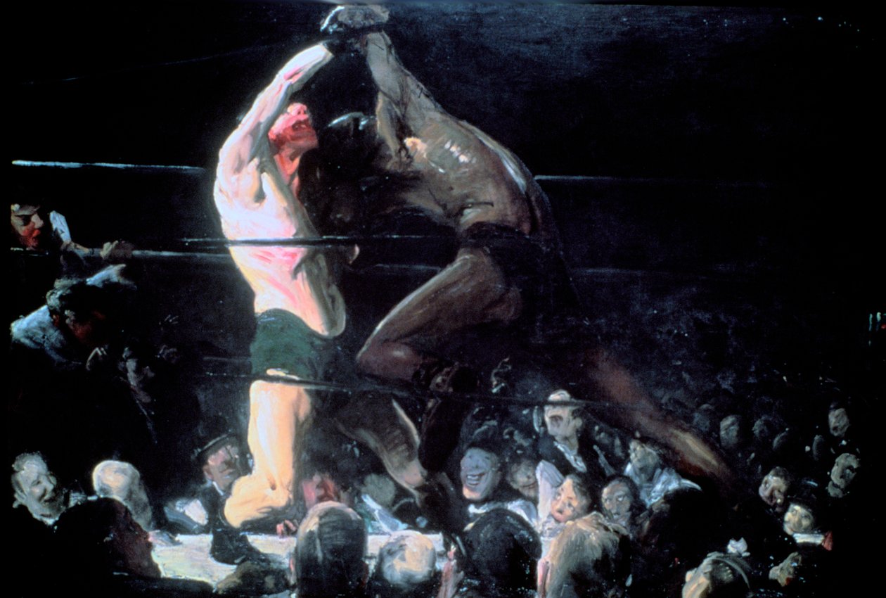 Ambos os membros deste clube, 1909 de George Wesley Bellows