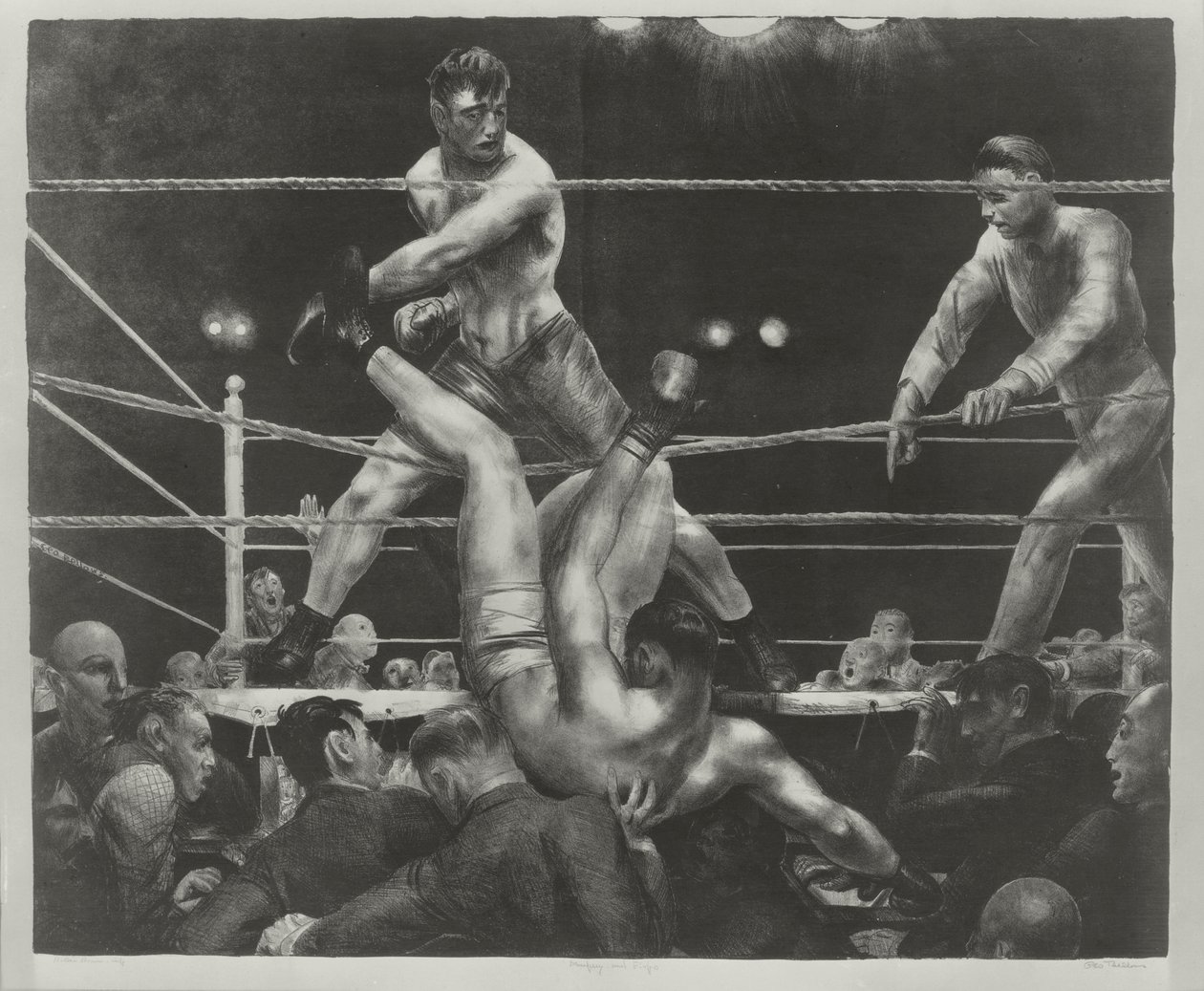Dempsey e Firpo de George Wesley Bellows