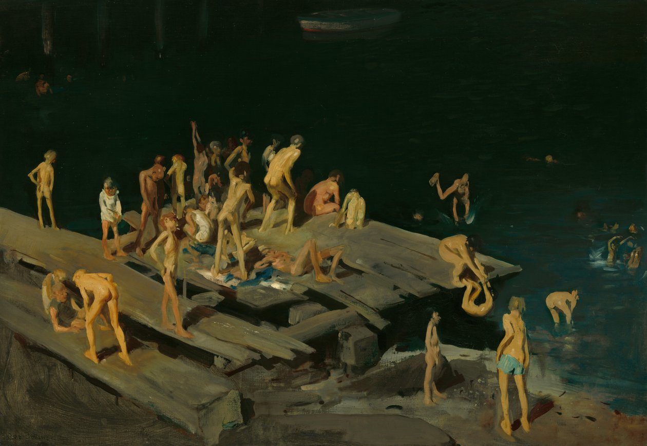 Quarenta e duas crianças, 1907. de George Wesley Bellows